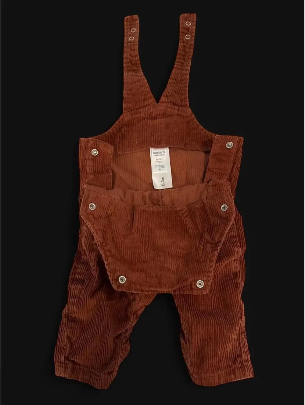 Carter's Corduroy Overalls Baby 0–3 Months Brown